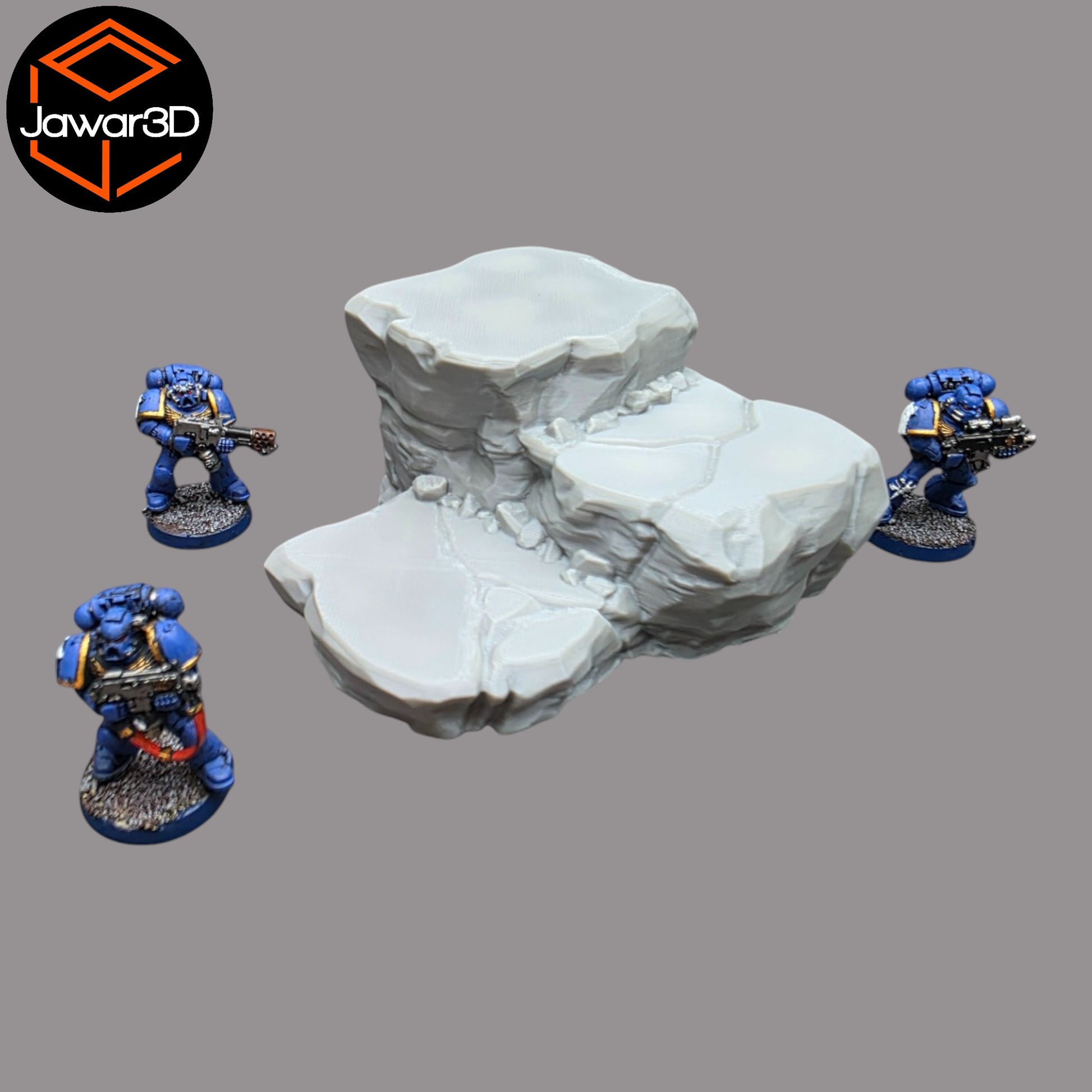 Wargaming 28mm scatter terrain scenery showing 3D-printed item that is compatible with games such as Warhammer 40K, Star Wars Legions, D+D, Dungeons and Dragons, Sci-Fi, Fantasy and other miniature tabletop games. Brand Jawar3d found at www.jawar3d.co.uk.