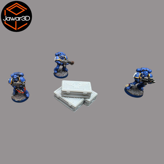 Wargaming 28mm scatter terrain scenery showing 3D-printed item that is compatible with games such as Warhammer 40K, Star Wars Legions, D+D, Dungeons and Dragons, Sci-Fi, Fantasy and other miniature tabletop games. Brand Jawar3d found at www.jawar3d.co.uk.