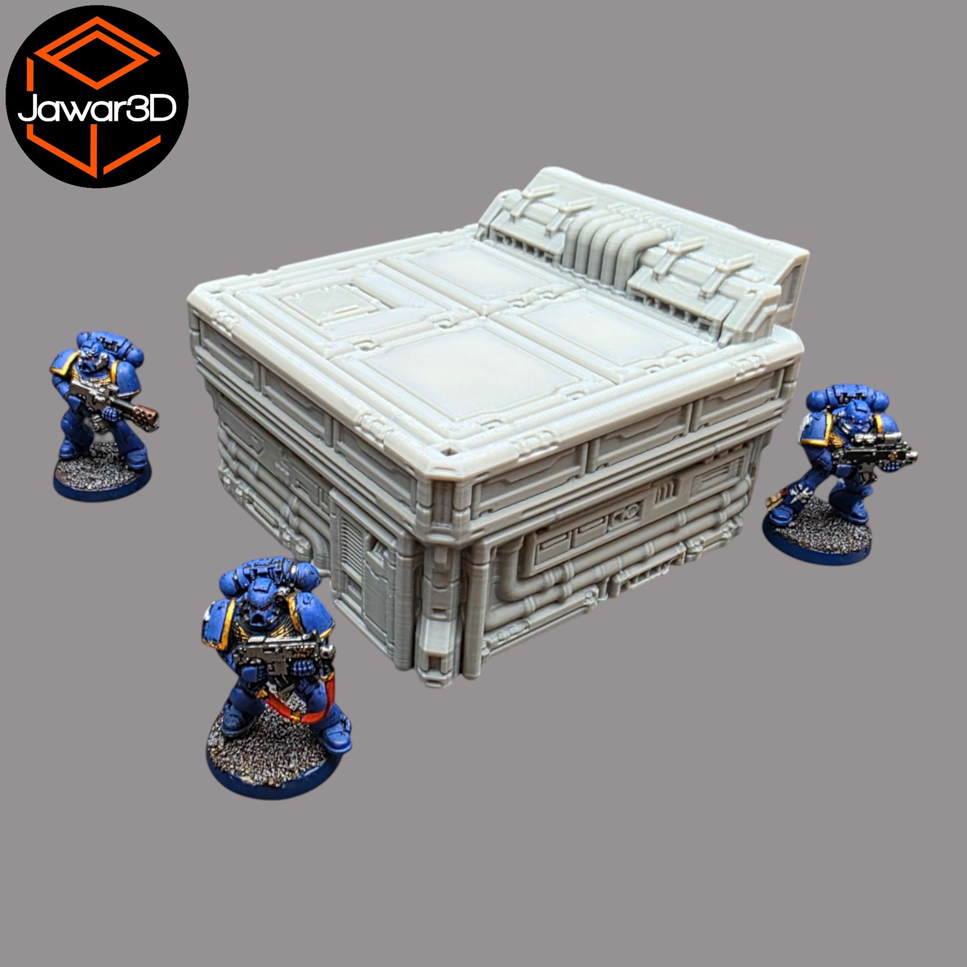 Wargaming 28mm scatter terrain scenery showing 3D-printed item that is compatible with games such as Warhammer 40K, Star Wars Legions, D+D, Dungeons and Dragons, Sci-Fi, Fantasy and other miniature tabletop games. Brand Jawar3d found at www.jawar3d.co.uk.