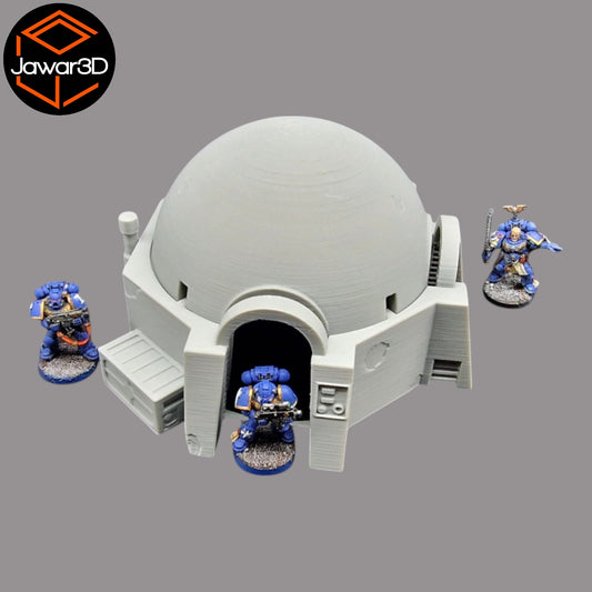 Wargaming 28mm scatter terrain scenery showing 3D-printed item that is compatible with games such as Warhammer 40K, Star Wars Legions, D+D, Dungeons and Dragons, Sci-Fi, Fantasy and other miniature tabletop games. Brand Jawar3d found at www.jawar3d.co.uk.