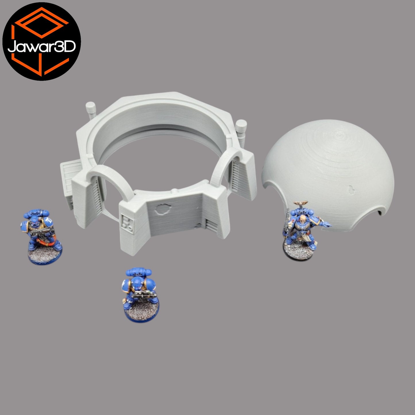 Wargaming 28mm scatter terrain scenery showing 3D-printed item that is compatible with games such as Warhammer 40K, Star Wars Legions, D+D, Dungeons and Dragons, Sci-Fi, Fantasy and other miniature tabletop games. Brand Jawar3d found at www.jawar3d.co.uk.