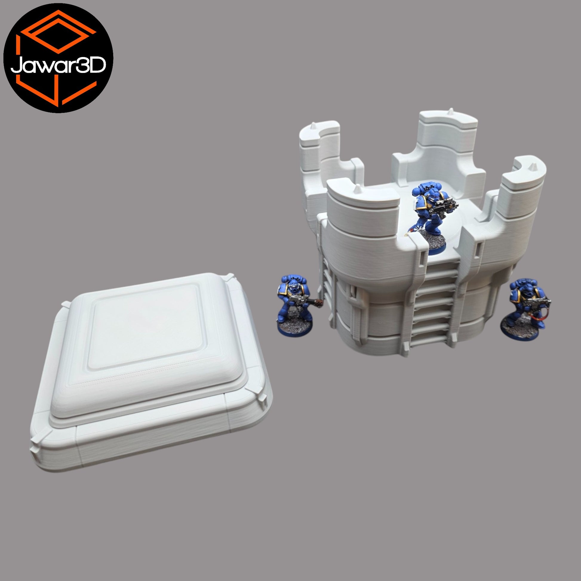 Wargaming 28mm scatter terrain scenery showing 3D-printed item that is compatible with games such as Warhammer 40K, Star Wars Legions, D+D, Dungeons and Dragons, Sci-Fi, Fantasy and other miniature tabletop games. Brand Jawar3d found at www.jawar3d.co.uk.