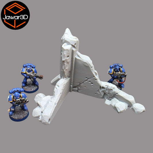 Wargaming 28mm scatter terrain scenery showing 3D-printed item that is compatible with games such as Warhammer 40K, Star Wars Legions, D+D, Dungeons and Dragons, Sci-Fi, Fantasy and other miniature tabletop games. Brand Jawar3d found at www.jawar3d.co.uk.