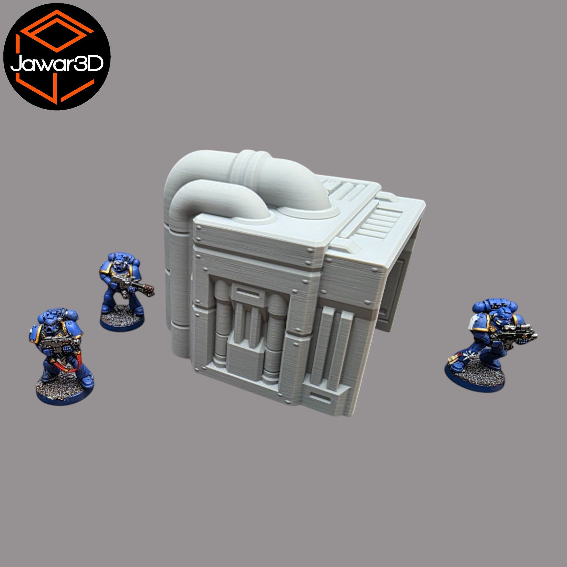 Wargaming 28mm scatter terrain scenery showing 3D-printed item that is compatible with games such as Warhammer 40K, Star Wars Legions, D+D, Dungeons and Dragons, Sci-Fi, Fantasy and other miniature tabletop games. Brand Jawar3d found at www.jawar3d.co.uk.