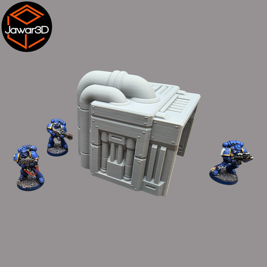 Wargaming 28mm scatter terrain scenery showing 3D-printed item that is compatible with games such as Warhammer 40K, Star Wars Legions, D+D, Dungeons and Dragons, Sci-Fi, Fantasy and other miniature tabletop games. Brand Jawar3d found at www.jawar3d.co.uk.