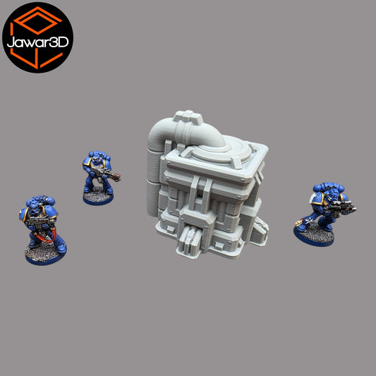 Wargaming 28mm scatter terrain scenery showing 3D-printed item that is compatible with games such as Warhammer 40K, Star Wars Legions, D+D, Dungeons and Dragons, Sci-Fi, Fantasy and other miniature tabletop games. Brand Jawar3d found at www.jawar3d.co.uk.