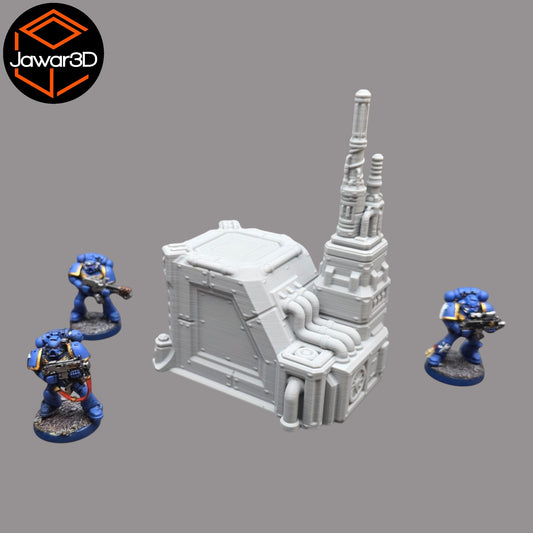 Wargaming 28mm scatter terrain scenery showing 3D-printed item that is compatible with games such as Warhammer 40K, Star Wars Legions, D+D, Dungeons and Dragons, Sci-Fi, Fantasy and other miniature tabletop games. Brand Jawar3d found at www.jawar3d.co.uk.
