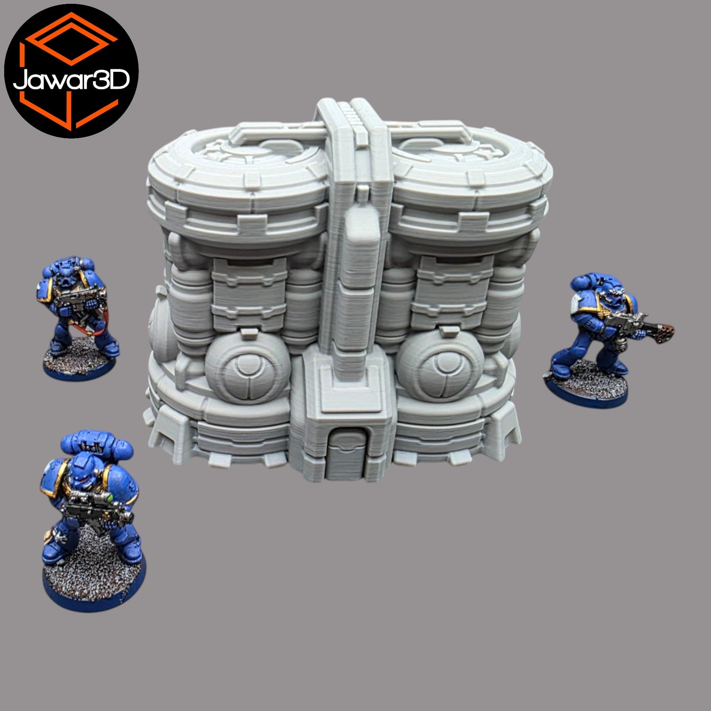 Wargaming 28mm scatter terrain scenery showing 3D-printed item that is compatible with games such as Warhammer 40K, Star Wars Legions, D+D, Dungeons and Dragons, Sci-Fi, Fantasy and other miniature tabletop games. Brand Jawar3d found at www.jawar3d.co.uk.