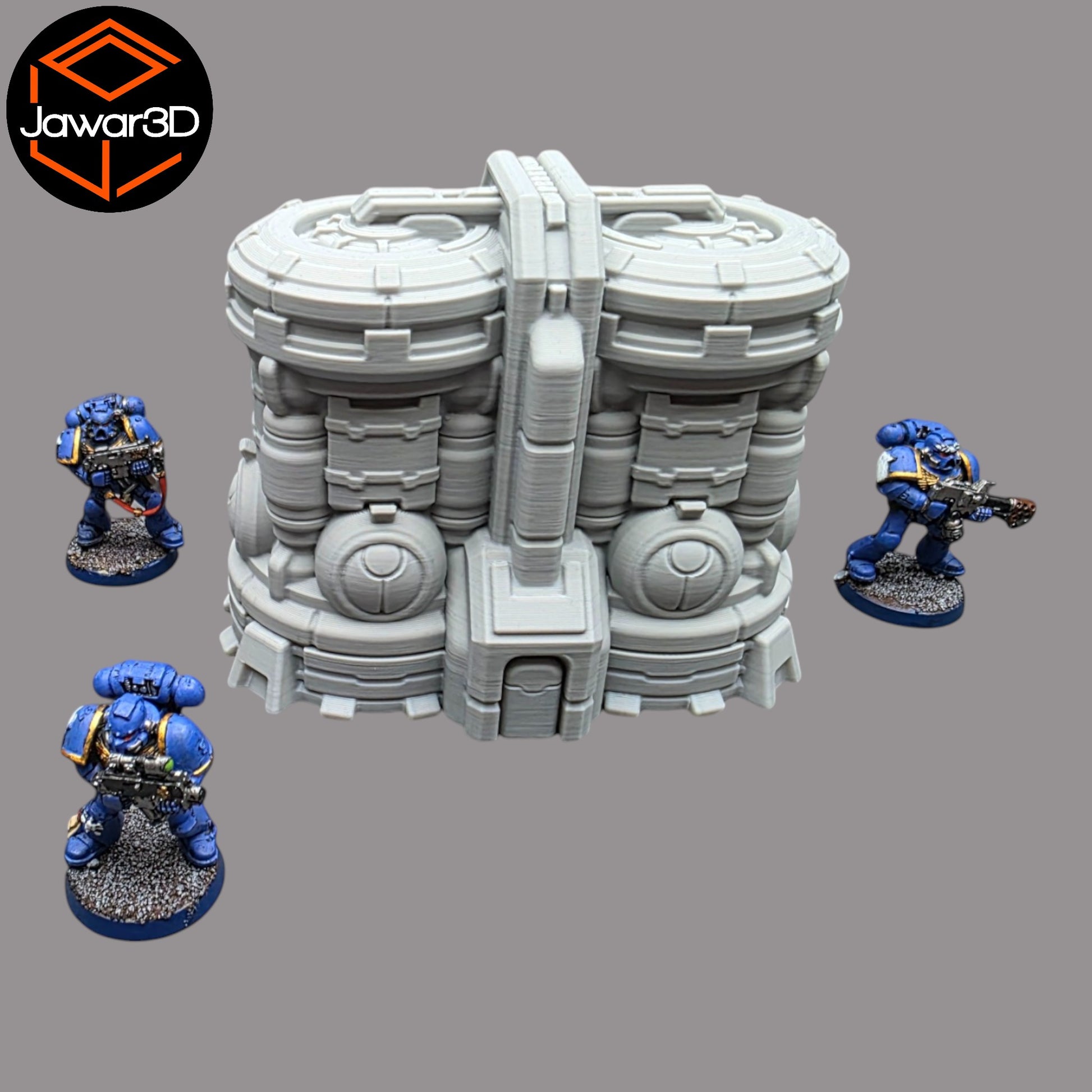 Wargaming 28mm scatter terrain scenery showing 3D-printed item that is compatible with games such as Warhammer 40K, Star Wars Legions, D+D, Dungeons and Dragons, Sci-Fi, Fantasy and other miniature tabletop games. Brand Jawar3d found at www.jawar3d.co.uk.