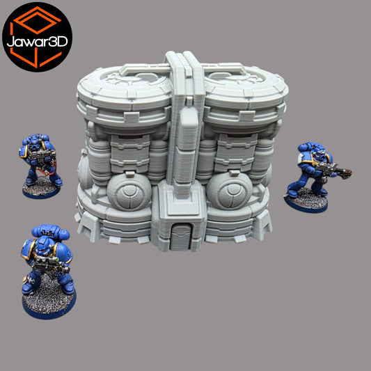Wargaming 28mm scatter terrain scenery showing 3D-printed item that is compatible with games such as Warhammer 40K, Star Wars Legions, D+D, Dungeons and Dragons, Sci-Fi, Fantasy and other miniature tabletop games. Brand Jawar3d found at www.jawar3d.co.uk.