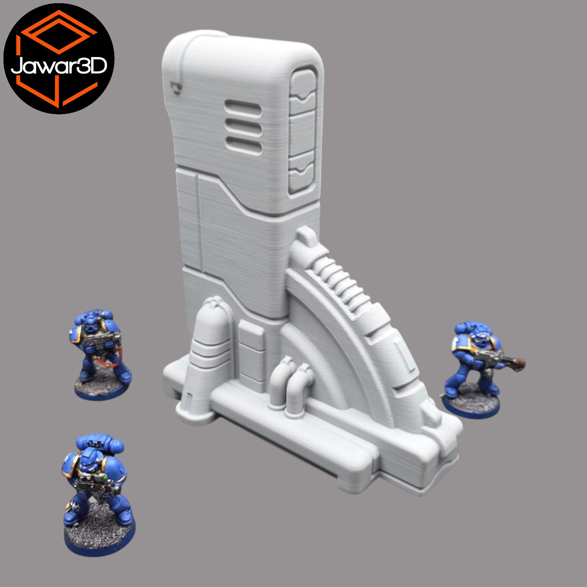 Wargaming 28mm scatter terrain scenery showing 3D-printed item that is compatible with games such as Warhammer 40K, Star Wars Legions, D+D, Dungeons and Dragons, Sci-Fi, Fantasy and other miniature tabletop games. Brand Jawar3d found at www.jawar3d.co.uk.