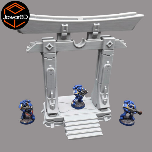 Wargaming 28mm scatter terrain scenery showing 3D-printed item that is compatible with games such as Warhammer 40K, Star Wars Legions, D+D, Dungeons and Dragons, Sci-Fi, Fantasy and other miniature tabletop games. Brand Jawar3d found at www.jawar3d.co.uk.