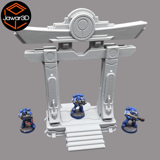 Wargaming 28mm scatter terrain scenery showing 3D-printed item that is compatible with games such as Warhammer 40K, Star Wars Legions, D+D, Dungeons and Dragons, Sci-Fi, Fantasy and other miniature tabletop games. Brand Jawar3d found at www.jawar3d.co.uk.