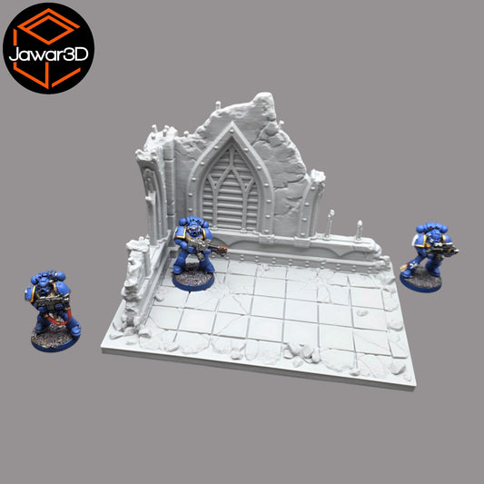 Wargaming 28mm scatter terrain scenery showing 3D-printed item that is compatible with games such as Warhammer 40K, Star Wars Legions, D+D, Dungeons and Dragons, Sci-Fi, Fantasy and other miniature tabletop games. Brand Jawar3d found at www.jawar3d.co.uk.