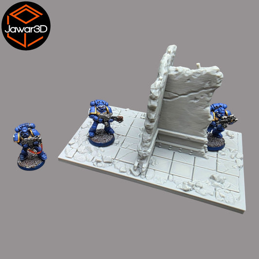 Wargaming 28mm scatter terrain scenery showing 3D-printed item that is compatible with games such as Warhammer 40K, Star Wars Legions, D+D, Dungeons and Dragons, Sci-Fi, Fantasy and other miniature tabletop games. Brand Jawar3d found at www.jawar3d.co.uk.