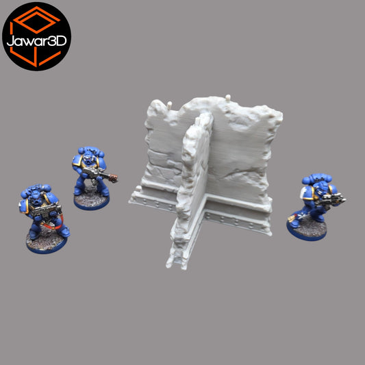 Wargaming 28mm scatter terrain scenery showing 3D-printed item that is compatible with games such as Warhammer 40K, Star Wars Legions, D+D, Dungeons and Dragons, Sci-Fi, Fantasy and other miniature tabletop games. Brand Jawar3d found at www.jawar3d.co.uk.