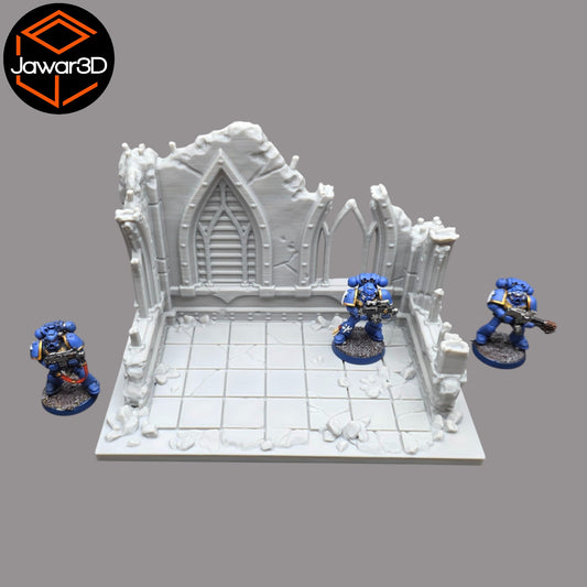 Wargaming 28mm scatter terrain scenery showing 3D-printed item that is compatible with games such as Warhammer 40K, Star Wars Legions, D+D, Dungeons and Dragons, Sci-Fi, Fantasy and other miniature tabletop games. Brand Jawar3d found at www.jawar3d.co.uk.