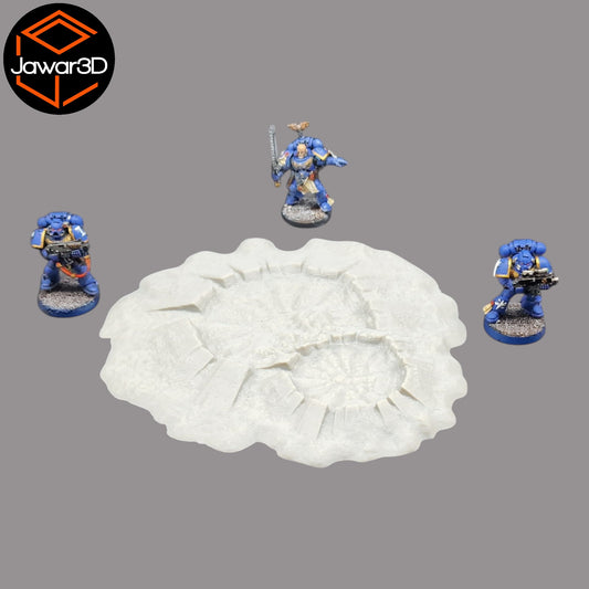 Wargaming 28mm scatter terrain scenery showing 3D-printed item that is compatible with games such as Warhammer 40K, Star Wars Legions, D+D, Dungeons and Dragons, Sci-Fi, Fantasy and other miniature tabletop games. Brand Jawar3d found at www.jawar3d.co.uk.
