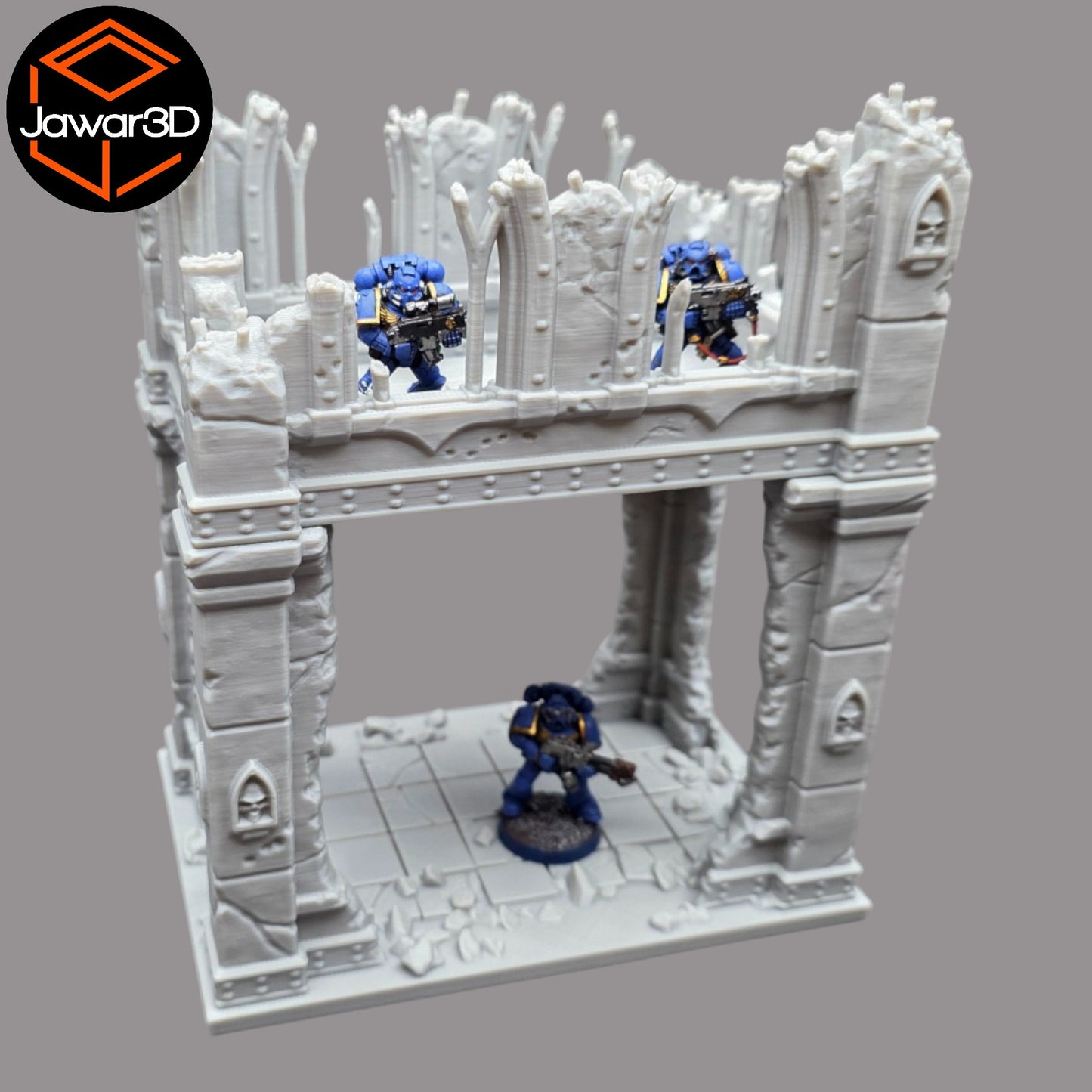 Wargaming 28mm scatter terrain scenery showing 3D-printed item that is compatible with games such as Warhammer 40K, Star Wars Legions, D+D, Dungeons and Dragons, Sci-Fi, Fantasy and other miniature tabletop games. Brand Jawar3d found at www.jawar3d.co.uk.