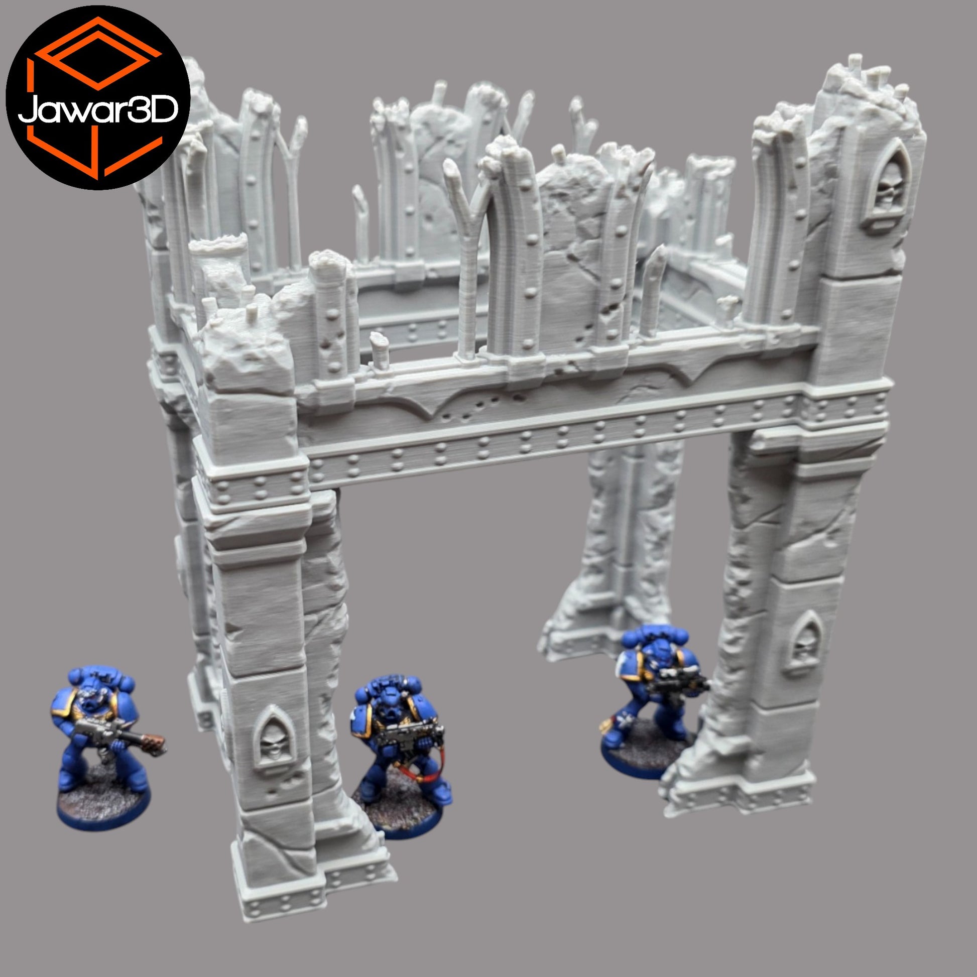 Wargaming 28mm scatter terrain scenery showing 3D-printed item that is compatible with games such as Warhammer 40K, Star Wars Legions, D+D, Dungeons and Dragons, Sci-Fi, Fantasy and other miniature tabletop games. Brand Jawar3d found at www.jawar3d.co.uk.