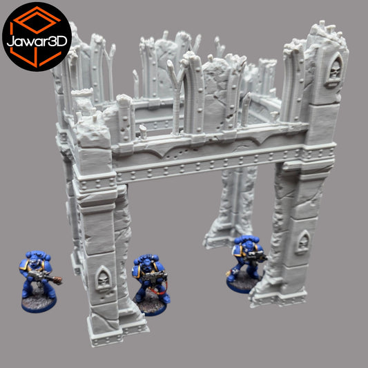 Wargaming 28mm scatter terrain scenery showing 3D-printed item that is compatible with games such as Warhammer 40K, Star Wars Legions, D+D, Dungeons and Dragons, Sci-Fi, Fantasy and other miniature tabletop games. Brand Jawar3d found at www.jawar3d.co.uk.