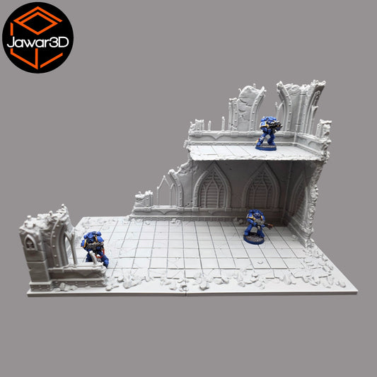 Wargaming 28mm scatter terrain scenery showing 3D-printed item that is compatible with games such as Warhammer 40K, Star Wars Legions, D+D, Dungeons and Dragons, Sci-Fi, Fantasy and other miniature tabletop games. Brand Jawar3d found at www.jawar3d.co.uk.