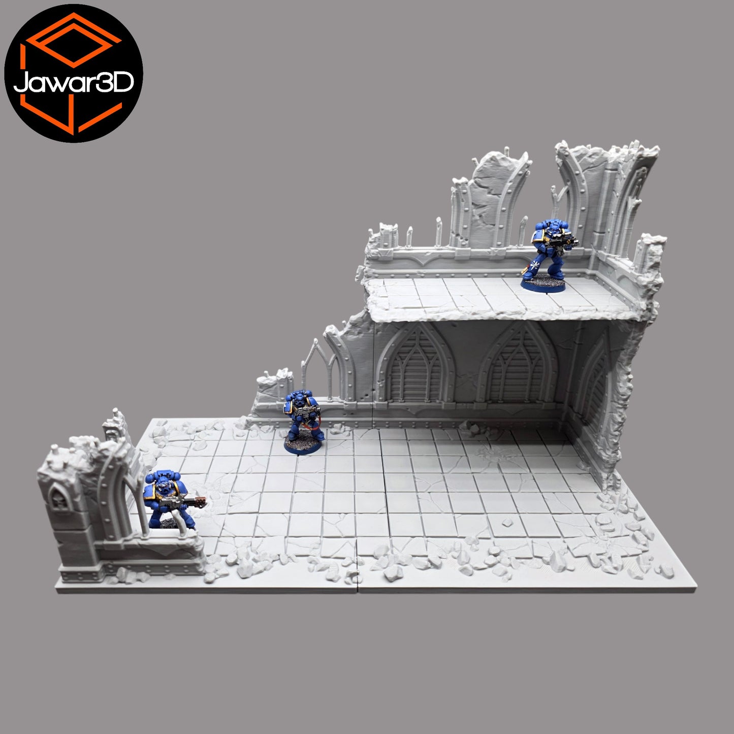 Wargaming 28mm scatter terrain scenery showing 3D-printed item that is compatible with games such as Warhammer 40K, Star Wars Legions, D+D, Dungeons and Dragons, Sci-Fi, Fantasy and other miniature tabletop games. Brand Jawar3d found at www.jawar3d.co.uk.