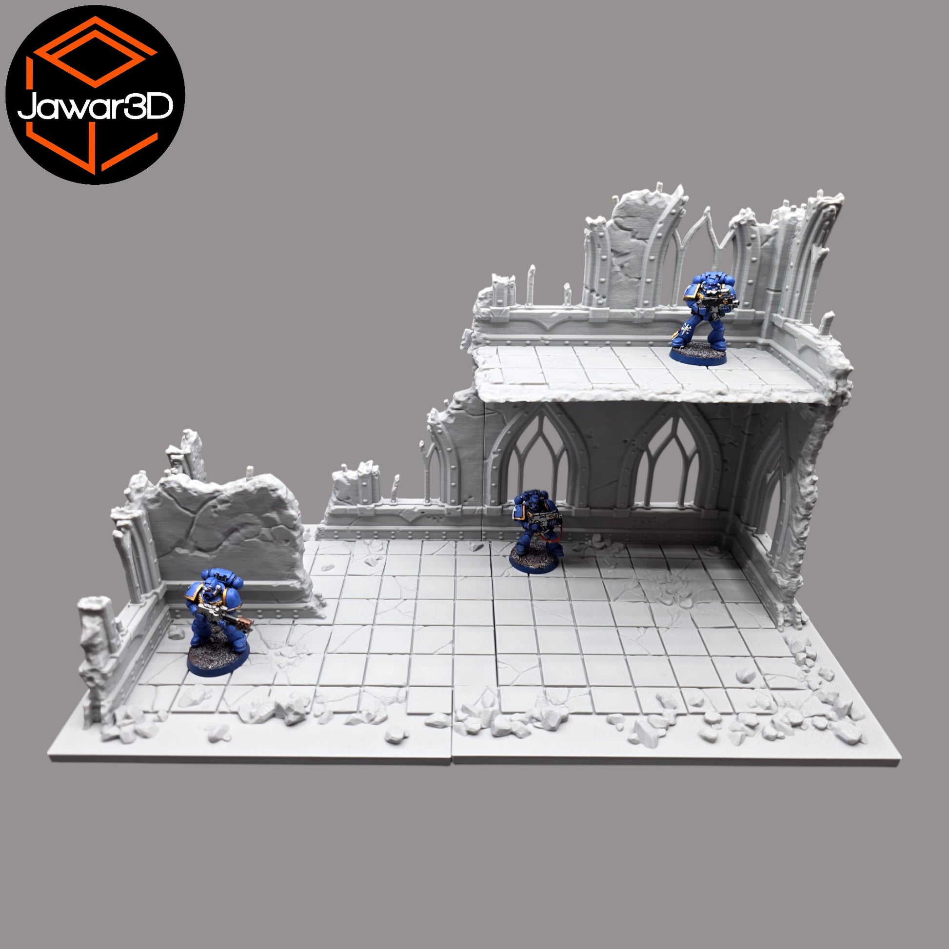 Wargaming 28mm scatter terrain scenery showing 3D-printed item that is compatible with games such as Warhammer 40K, Star Wars Legions, D+D, Dungeons and Dragons, Sci-Fi, Fantasy and other miniature tabletop games. Brand Jawar3d found at www.jawar3d.co.uk.