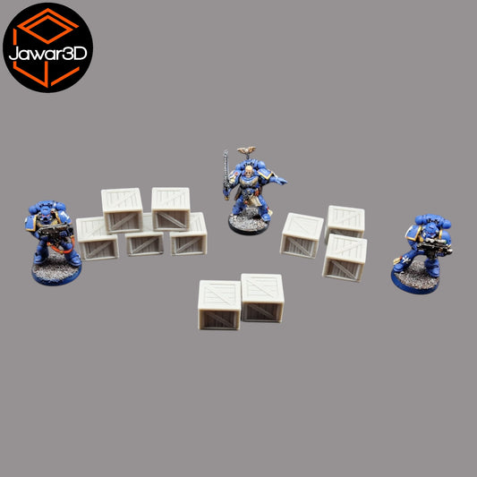 Wargaming 28mm scatter terrain scenery showing 3D-printed item that is compatible with games such as Warhammer 40K, Star Wars Legions, D+D, Dungeons and Dragons, Sci-Fi, Fantasy and other miniature tabletop games. Brand Jawar3d found at www.jawar3d.co.uk.