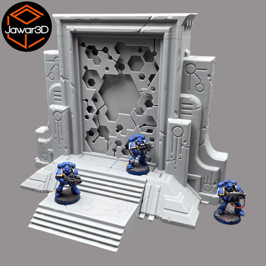 Wargaming 28mm scatter terrain scenery showing 3D-printed Trench Bunker to be compatible with games such as Warhammer 40K, Star Wars Legions, D+D, Dungeons and Dragons, Sci-Fi, Fantasy and other miniature tabletop games. Brand Jawar3d.