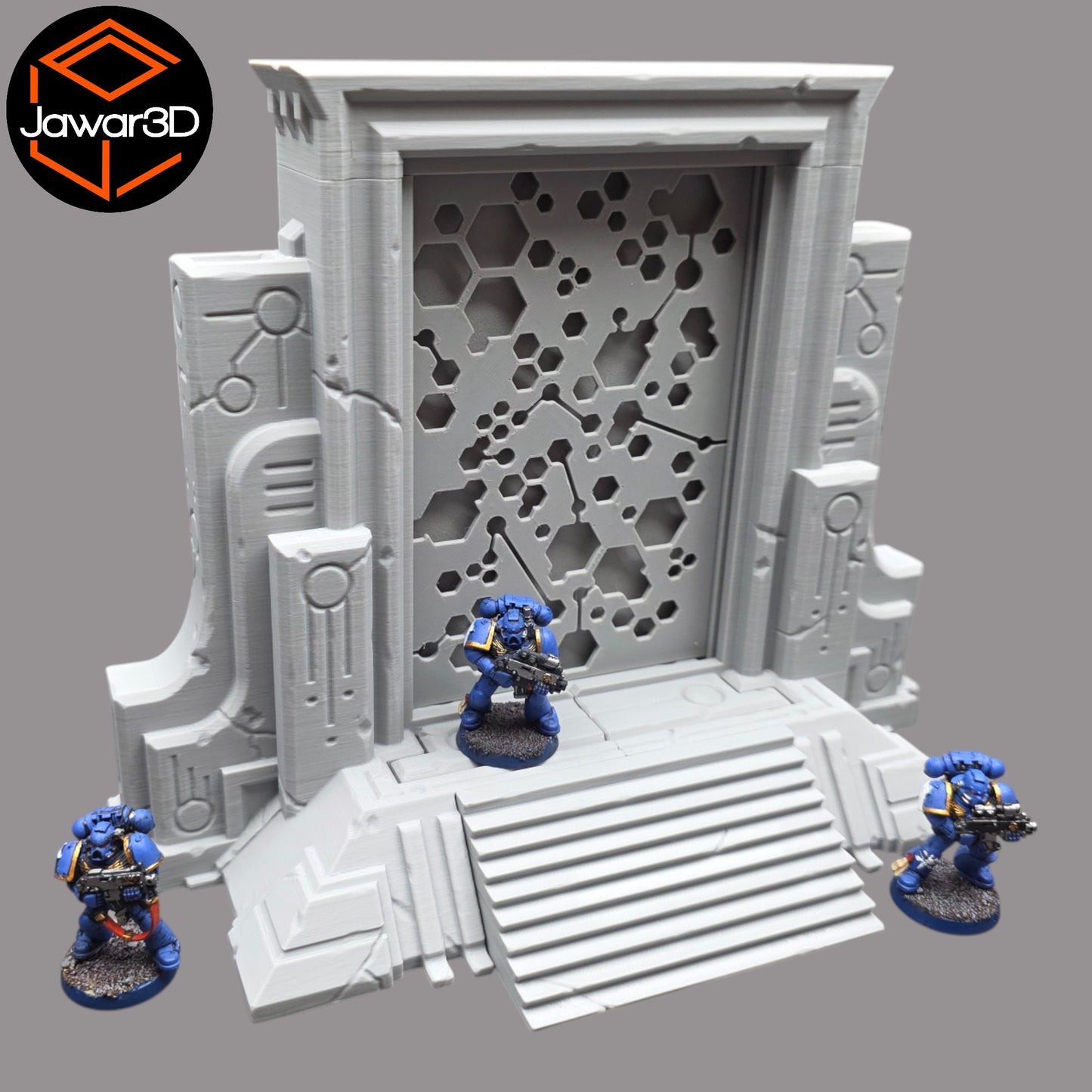 Wargaming 28mm scatter terrain scenery showing 3D-printed Trench Bunker to be compatible with games such as Warhammer 40K, Star Wars Legions, D+D, Dungeons and Dragons, Sci-Fi, Fantasy and other miniature tabletop games. Brand Jawar3d.