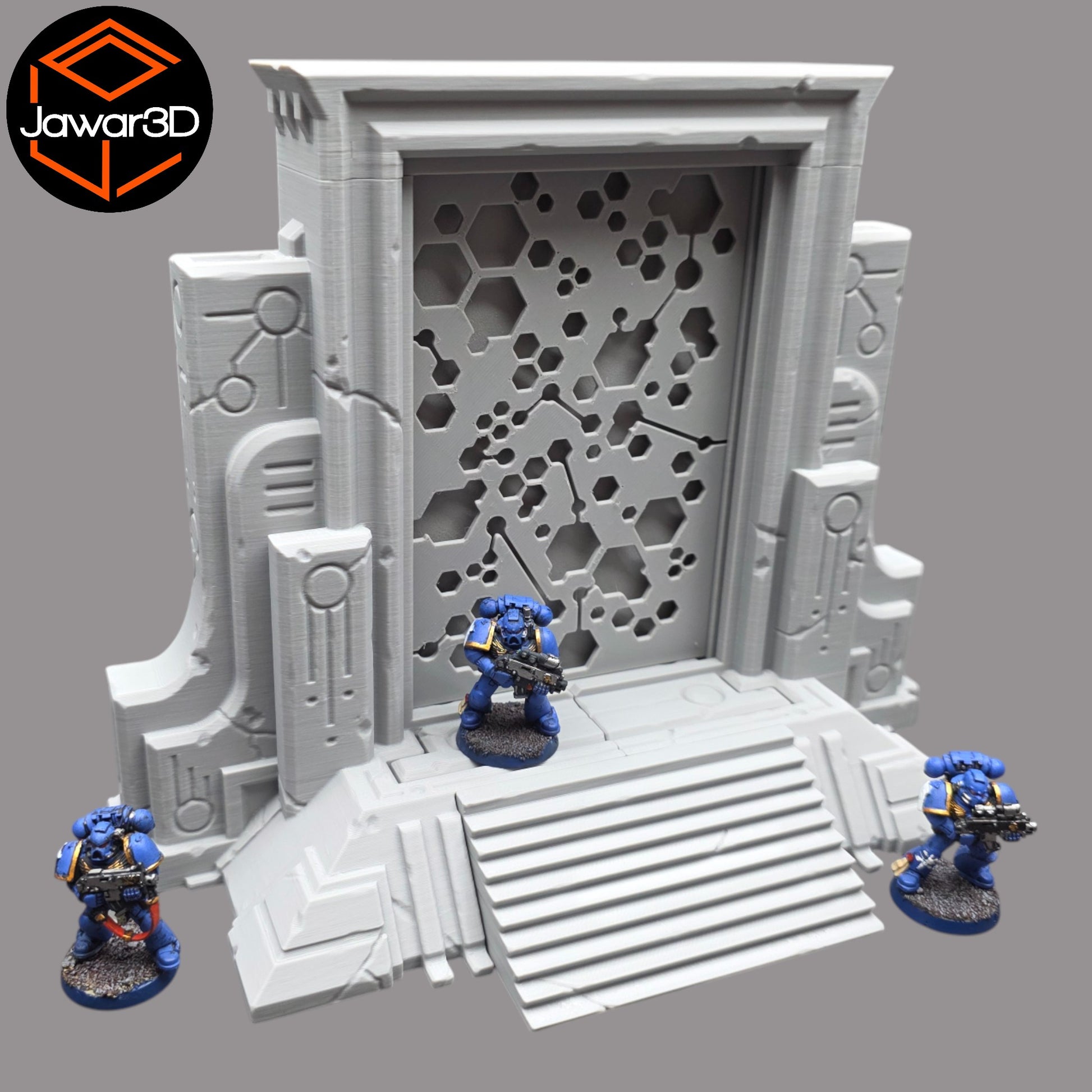 Wargaming 28mm scatter terrain scenery showing 3D-printed Trench Bunker to be compatible with games such as Warhammer 40K, Star Wars Legions, D+D, Dungeons and Dragons, Sci-Fi, Fantasy and other miniature tabletop games. Brand Jawar3d.