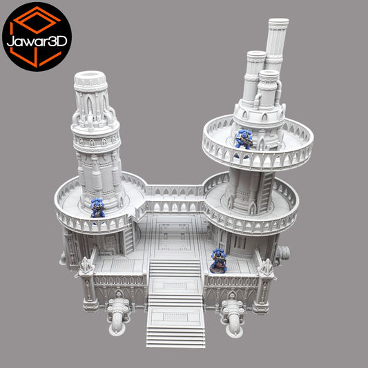 Wargaming 28mm scatter terrain scenery showing 3D-printed item that is compatible with games such as Warhammer 40K, Star Wars Legions, D+D, Dungeons and Dragons, Sci-Fi, Fantasy and other miniature tabletop games. Brand Jawar3d found at www.jawar3d.co.uk.