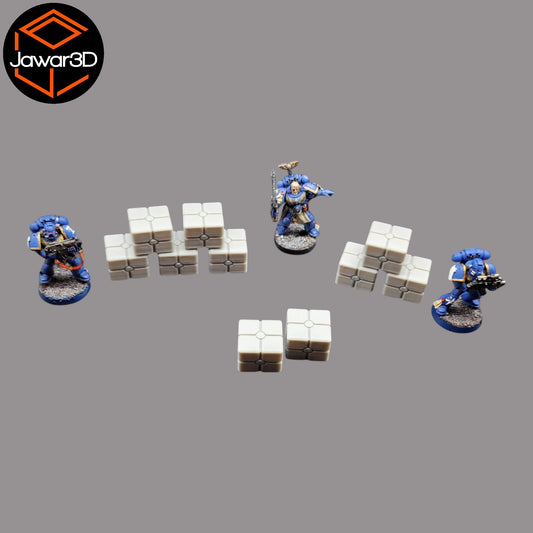 Wargaming 28mm scatter terrain scenery showing 3D-printed item that is compatible with games such as Warhammer 40K, Star Wars Legions, D+D, Dungeons and Dragons, Sci-Fi, Fantasy and other miniature tabletop games. Brand Jawar3d found at www.jawar3d.co.uk.
