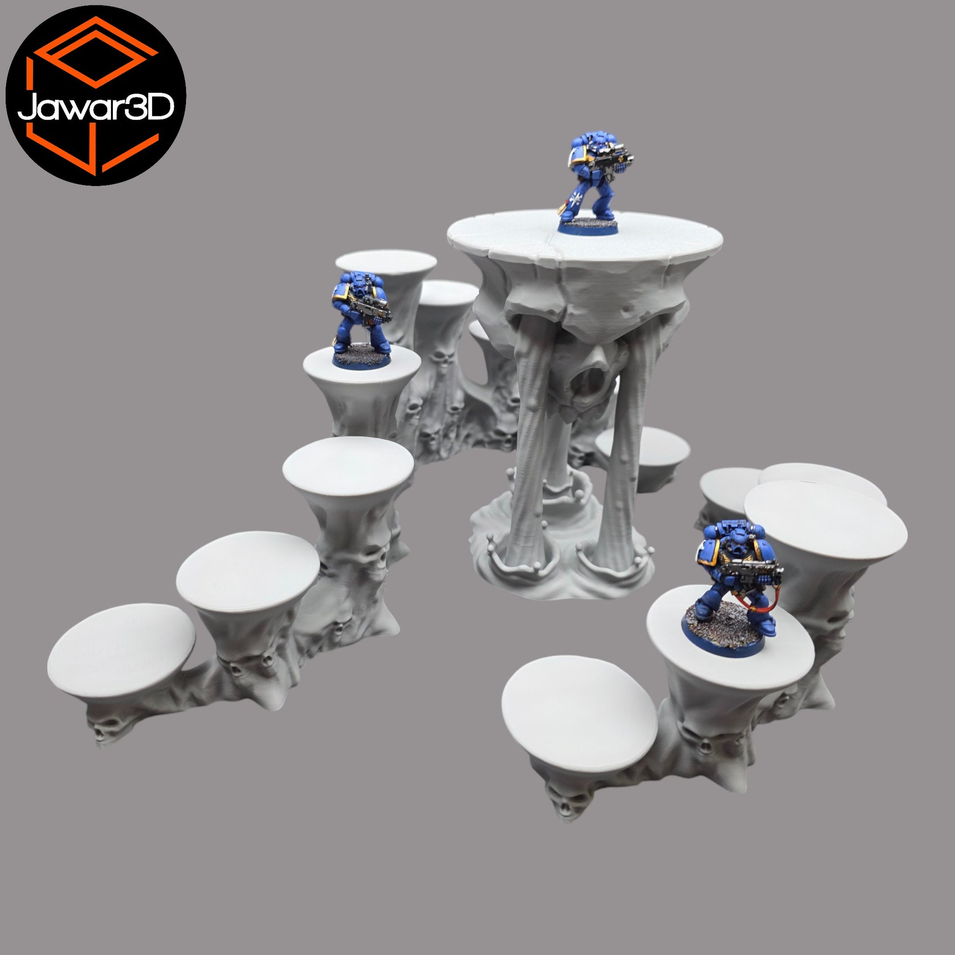 Wargaming 28mm scatter terrain scenery showing 3D-printed item that is compatible with games such as Warhammer 40K, Star Wars Legions, D+D, Dungeons and Dragons, Sci-Fi, Fantasy and other miniature tabletop games. Brand Jawar3d found at www.jawar3d.co.uk.