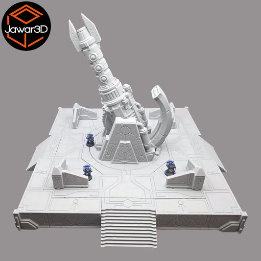 Wargaming 28mm scatter terrain scenery showing 3D-printed item that is compatible with games such as Warhammer 40K, Star Wars Legions, D+D, Dungeons and Dragons, Sci-Fi, Fantasy and other miniature tabletop games. Brand Jawar3d found at www.jawar3d.co.uk.