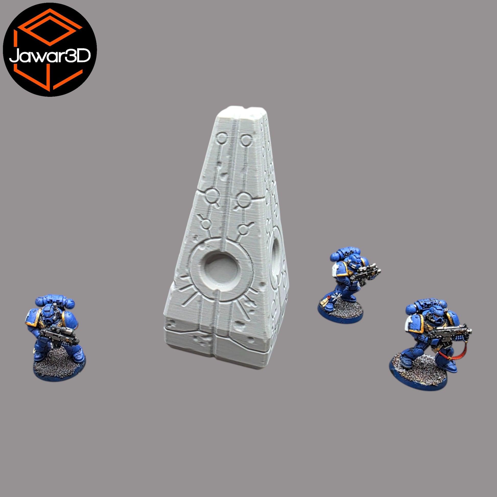 Wargaming 28mm scatter terrain scenery showing 3D-printed item that is compatible with games such as Warhammer 40K, Star Wars Legions, D+D, Dungeons and Dragons, Sci-Fi, Fantasy and other miniature tabletop games. Brand Jawar3d found at www.jawar3d.co.uk.