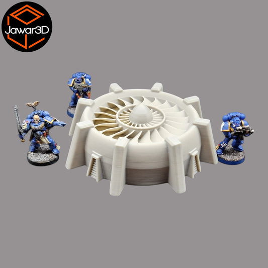 Wargaming 28mm scatter terrain scenery showing 3D-printed item that is compatible with games such as Warhammer 40K, Star Wars Legions, D+D, Dungeons and Dragons, Sci-Fi, Fantasy and other miniature tabletop games. Brand Jawar3d found at www.jawar3d.co.uk.