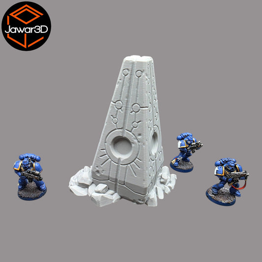 Wargaming 28mm scatter terrain scenery showing 3D-printed item that is compatible with games such as Warhammer 40K, Star Wars Legions, D+D, Dungeons and Dragons, Sci-Fi, Fantasy and other miniature tabletop games. Brand Jawar3d found at www.jawar3d.co.uk.