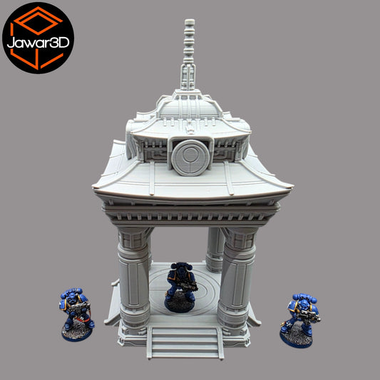 Wargaming 28mm scatter terrain scenery showing 3D-printed item that is compatible with games such as Warhammer 40K, Star Wars Legions, D+D, Dungeons and Dragons, Sci-Fi, Fantasy and other miniature tabletop games. Brand Jawar3d found at www.jawar3d.co.uk.
