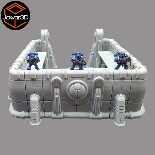 Wargaming 28mm scatter terrain scenery showing 3D-printed item that is compatible with games such as Warhammer 40K, Star Wars Legions, D+D, Dungeons and Dragons, Sci-Fi, Fantasy and other miniature tabletop games. Brand Jawar3d found at www.jawar3d.co.uk.