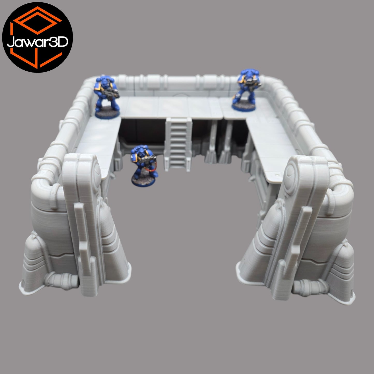 Wargaming 28mm scatter terrain scenery showing 3D-printed item that is compatible with games such as Warhammer 40K, Star Wars Legions, D+D, Dungeons and Dragons, Sci-Fi, Fantasy and other miniature tabletop games. Brand Jawar3d found at www.jawar3d.co.uk.