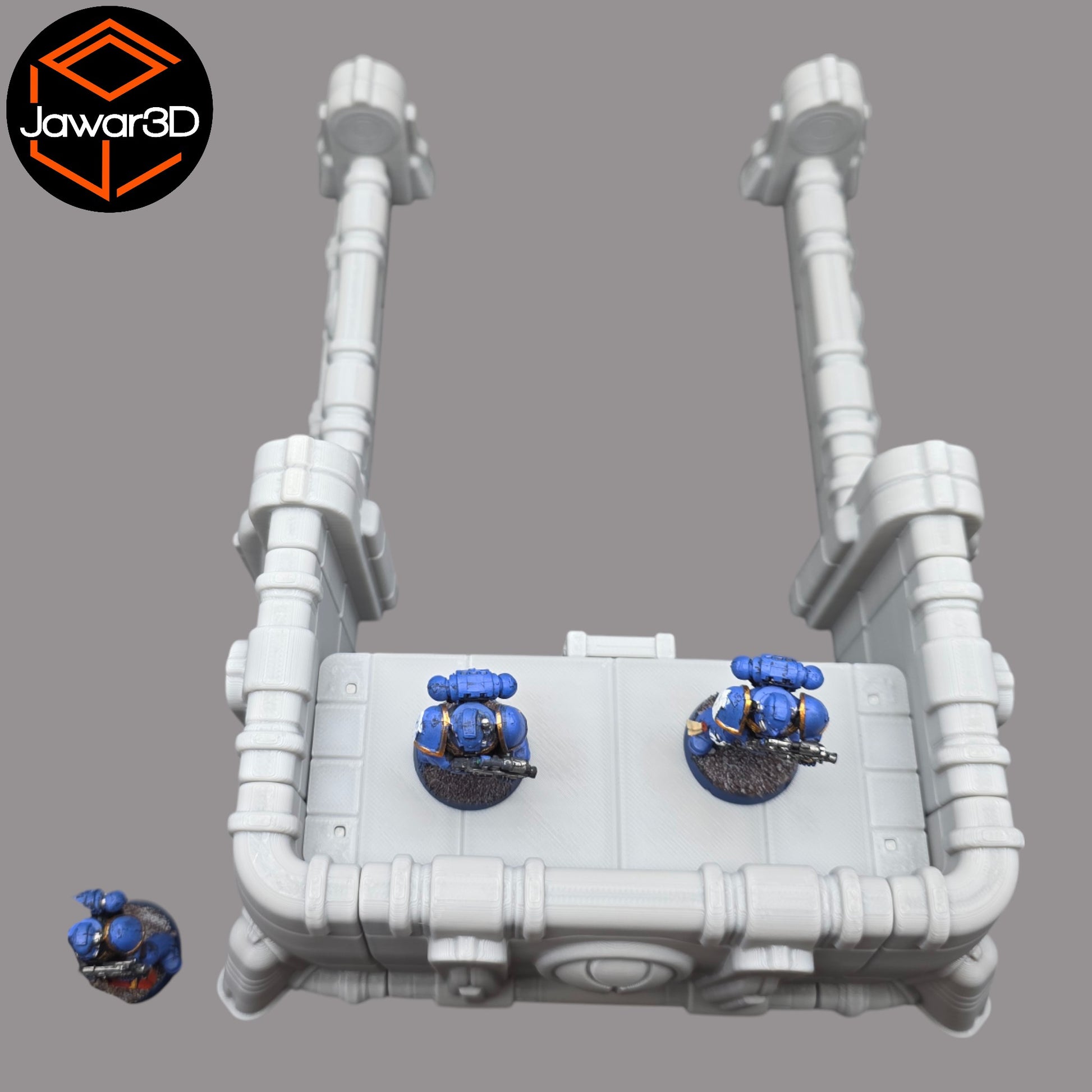 Wargaming 28mm scatter terrain scenery showing 3D-printed item that is compatible with games such as Warhammer 40K, Star Wars Legions, D+D, Dungeons and Dragons, Sci-Fi, Fantasy and other miniature tabletop games. Brand Jawar3d found at www.jawar3d.co.uk.