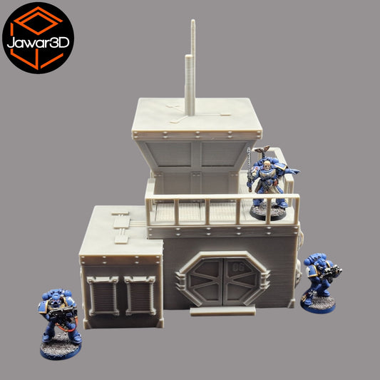 Wargaming 28mm scatter terrain scenery showing 3D-printed item that is compatible with games such as Warhammer 40K, Star Wars Legions, D+D, Dungeons and Dragons, Sci-Fi, Fantasy and other miniature tabletop games. Brand Jawar3d found at www.jawar3d.co.uk.