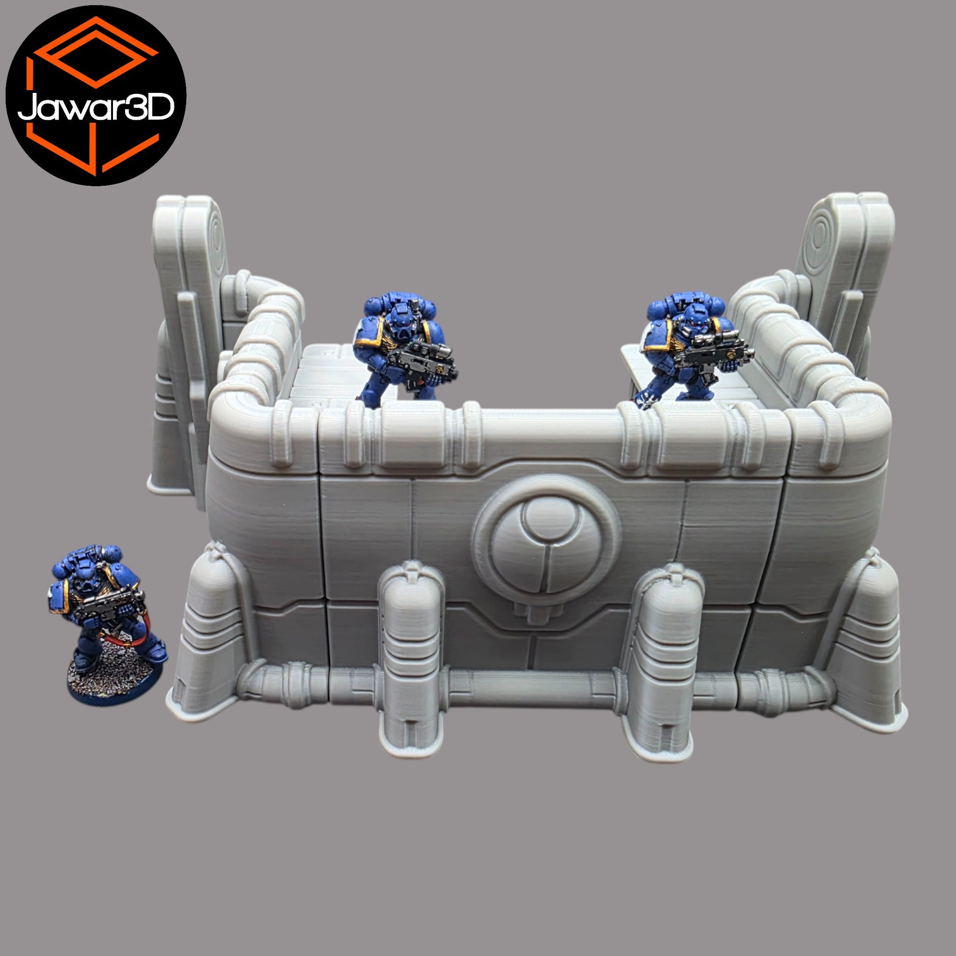 Wargaming 28mm scatter terrain scenery showing 3D-printed item that is compatible with games such as Warhammer 40K, Star Wars Legions, D+D, Dungeons and Dragons, Sci-Fi, Fantasy and other miniature tabletop games. Brand Jawar3d found at www.jawar3d.co.uk.