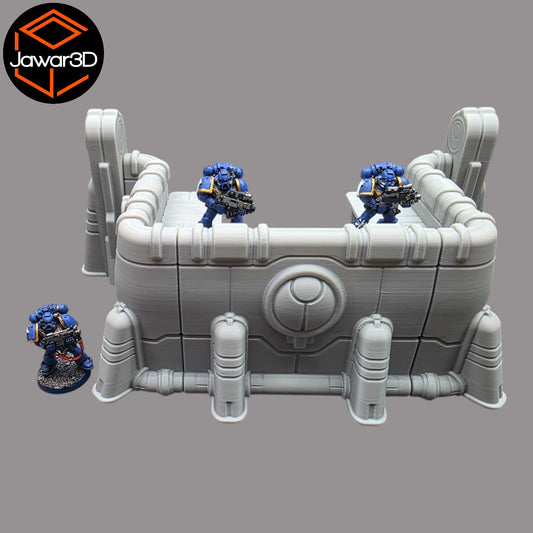 Wargaming 28mm scatter terrain scenery showing 3D-printed item that is compatible with games such as Warhammer 40K, Star Wars Legions, D+D, Dungeons and Dragons, Sci-Fi, Fantasy and other miniature tabletop games. Brand Jawar3d found at www.jawar3d.co.uk.