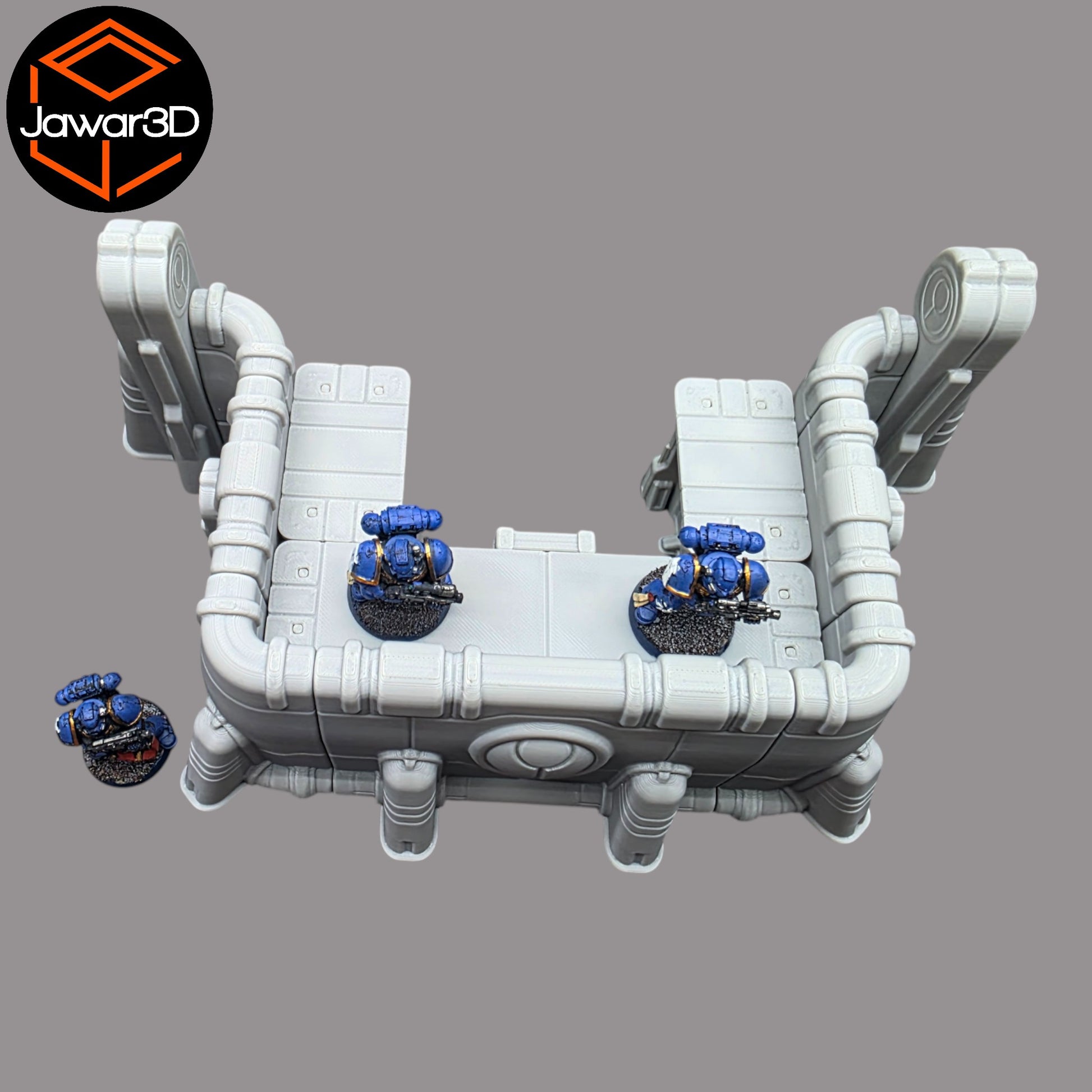 Wargaming 28mm scatter terrain scenery showing 3D-printed item that is compatible with games such as Warhammer 40K, Star Wars Legions, D+D, Dungeons and Dragons, Sci-Fi, Fantasy and other miniature tabletop games. Brand Jawar3d found at www.jawar3d.co.uk.