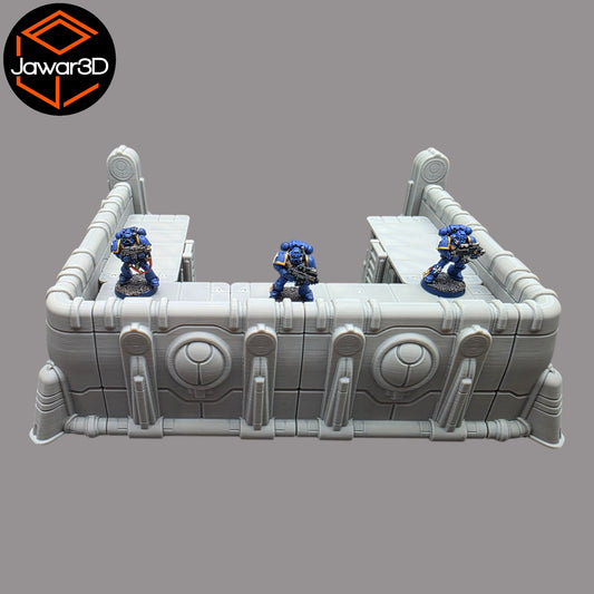 Wargaming 28mm scatter terrain scenery showing 3D-printed item that is compatible with games such as Warhammer 40K, Star Wars Legions, D+D, Dungeons and Dragons, Sci-Fi, Fantasy and other miniature tabletop games. Brand Jawar3d found at www.jawar3d.co.uk.