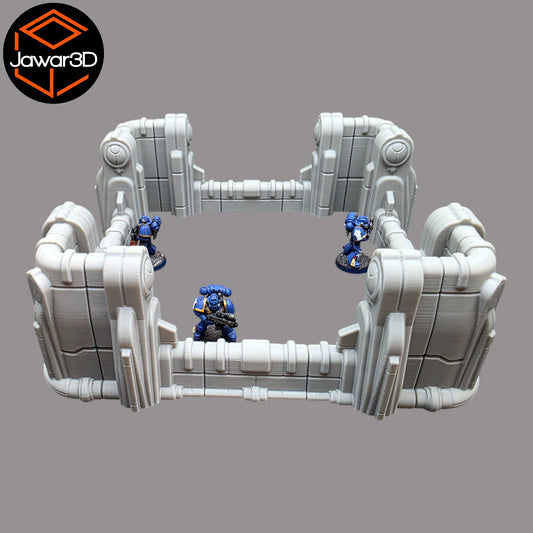 Wargaming 28mm scatter terrain scenery showing 3D-printed item that is compatible with games such as Warhammer 40K, Star Wars Legions, D+D, Dungeons and Dragons, Sci-Fi, Fantasy and other miniature tabletop games. Brand Jawar3d found at www.jawar3d.co.uk.