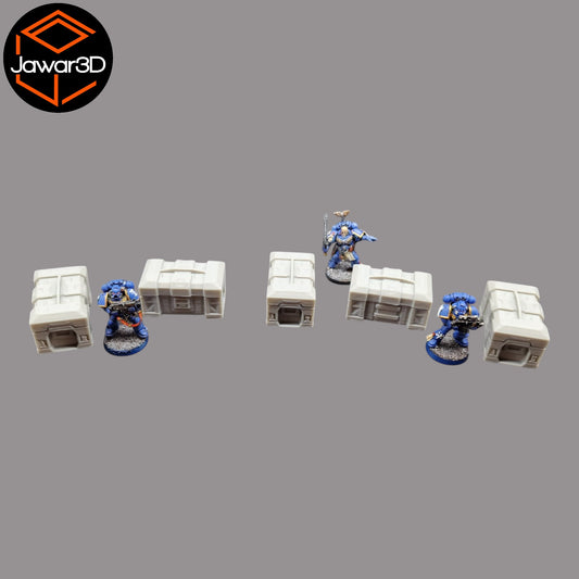 Wargaming 28mm scatter terrain scenery showing 3D-printed item that is compatible with games such as Warhammer 40K, Star Wars Legions, D+D, Dungeons and Dragons, Sci-Fi, Fantasy and other miniature tabletop games. Brand Jawar3d found at www.jawar3d.co.uk.